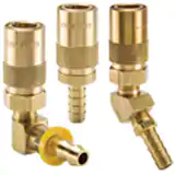 派克Moldmate系列快換陰接頭-模具冷卻用，尾端連接為帶角度的寶塔軟管接頭,承壓(水,油,冷卻液) 200 psi